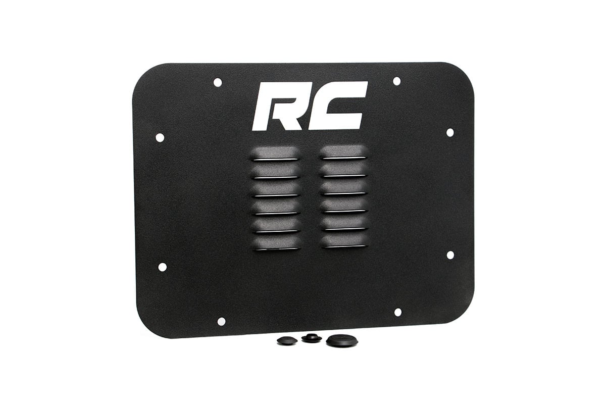 Jeep Wrangler Tailgate Vent Cover - Rough Country - Black - '07-'10